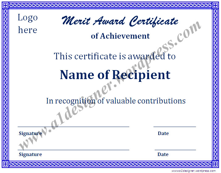 Awards Certificates Templates Free Download